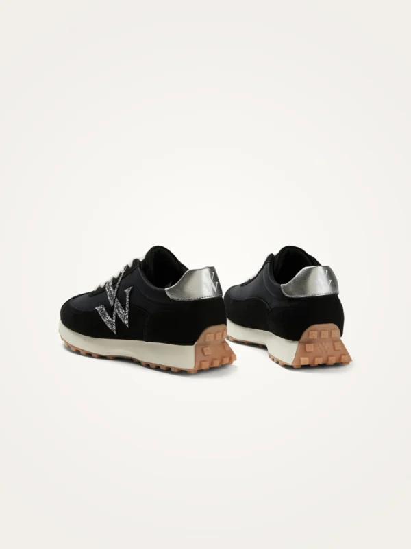 Baskets nylon noir femme FLOW Initials | Dream By C