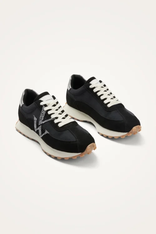 Baskets nylon noir femme FLOW Initials | Dream By C