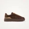 Baskets semelle chevrons marron femme | Dream By C