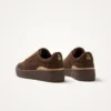 Baskets semelle chevrons marron femme | Dream By C