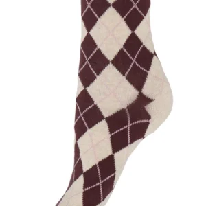 Chaussettes femme losanges argyle en coton | Dream By C