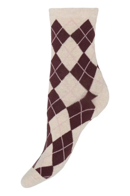 Chaussettes femme losanges argyle en coton | Dream By C
