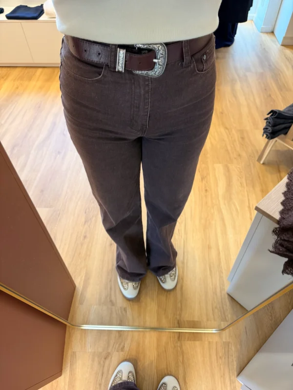 Jean Droit Chocolat Jambes Larges | Dream By C