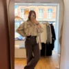 Jean Droit Chocolat Jambes Larges | Dream By C