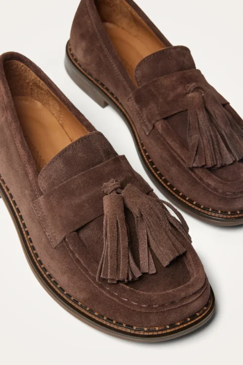 Mocassins pampilles suède chocolat WILLOW | Dream By C