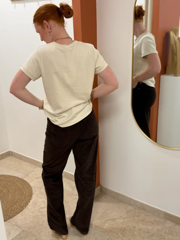 Pantalon Velours Flare Chocolat B.Young | Dream By C
