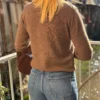 Pull manches courtes cachemire chocolat femme | Dream By C