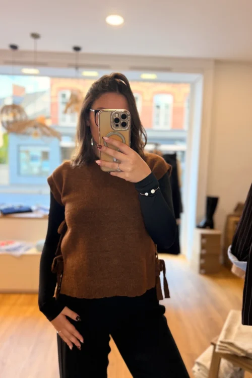 Pull Sans Manches Col Vagues | Dream By C