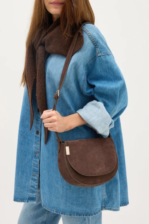 Sac Bandoulière Cuir Chocolat Vanessa Wu | Dream By C
