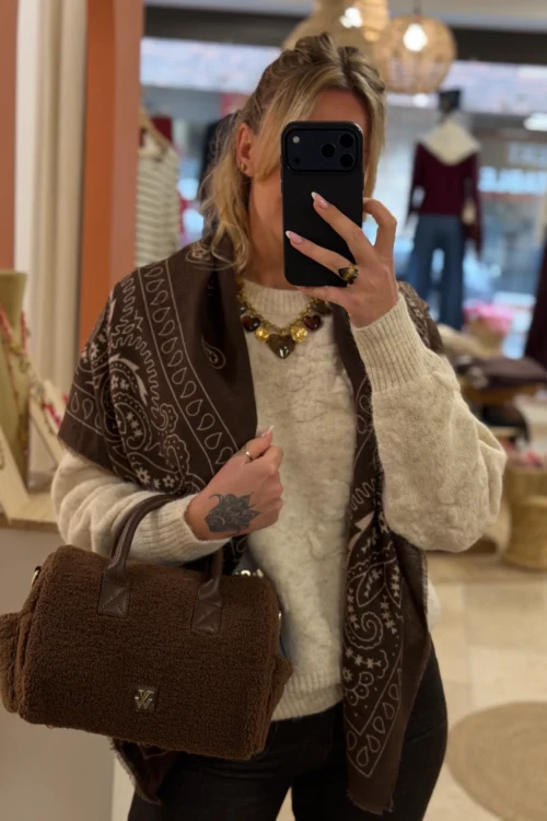 Sac Bowling Mini Louie Chocolat Vanessa Wu | Dream By C