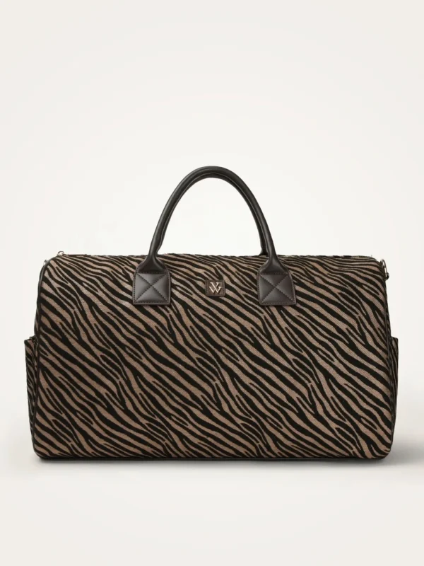 Sac de Voyage Zébré Chocolat Vanessa Wu | Dream By C