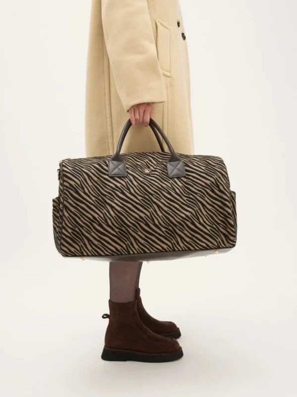 Sac de Voyage Zébré Chocolat Vanessa Wu | Dream By C