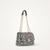 Sac Idol Zébré Vanessa Wu | Chaine Dorée & Rabat | Dream By C