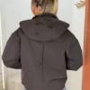 Blouson matelassé chocolat femme | Dream By C