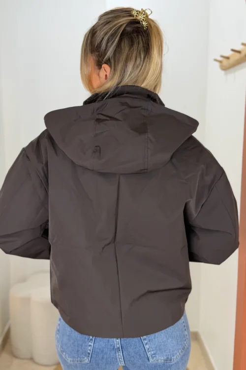 Blouson matelassé chocolat femme | Dream By C