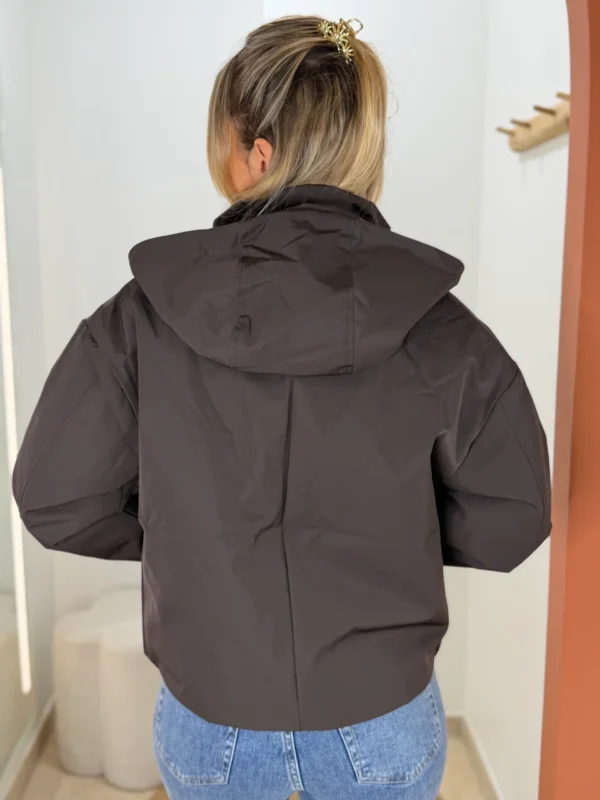 Blouson matelassé chocolat femme | Dream By C