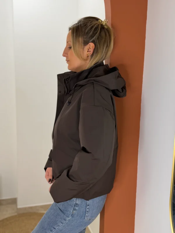 Blouson matelassé chocolat femme | Dream By C