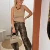 Débardeur maille camel femme, près du corps | Dream By C