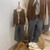 Jean à strass enfant gris, coupe wide, 4 à 16 ans | Dream By C