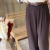 Pantalon fluide habillé femme avec ceinture, XS-L | Dream By C