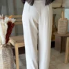 Pantalon fluide habillé femme avec ceinture, XS-L | Dream By C