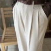 Pantalon fluide habillé femme avec ceinture, XS-L | Dream By C