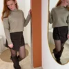 Pull col cheminée femme : taupe ou chocolat, 34-40 | Dream By C