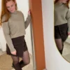 Pull col cheminée femme : taupe ou chocolat, 34-40 | Dream By C