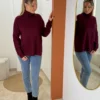 Pull coloré femme à col roulé côtelé, 3 coloris | Dream By C