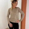 Pull fin boutons dorés femme, col rond, 4 coloris | Dream By C
