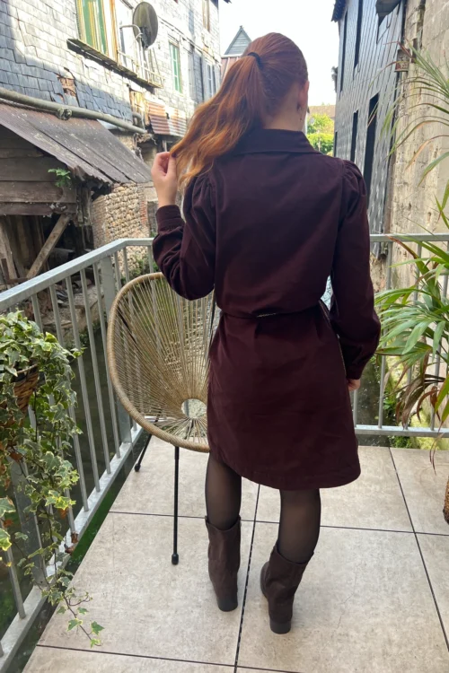 Robe velours bordeaux femme B.Young, du 34 au 42 | Dream By C