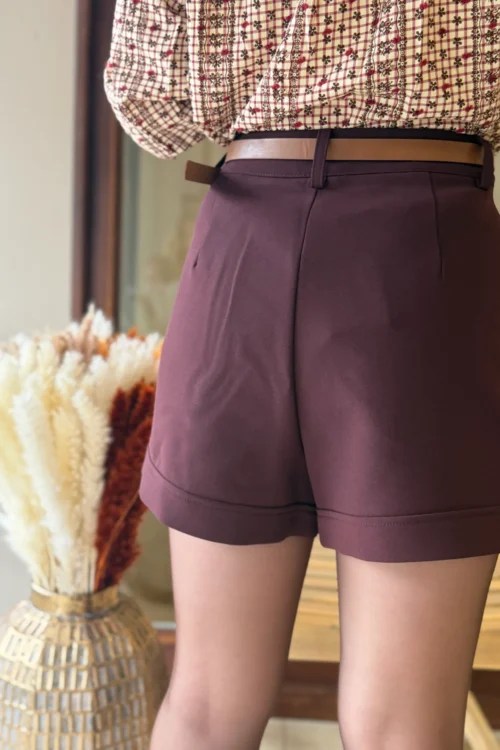 Short de tailleur femme, taupe ou bordeaux, XS-L | Dream By C