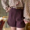 Short de tailleur femme, taupe ou bordeaux, XS-L | Dream By C