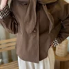 Trench capuche amovible femme, doublure écossaise Dream By C