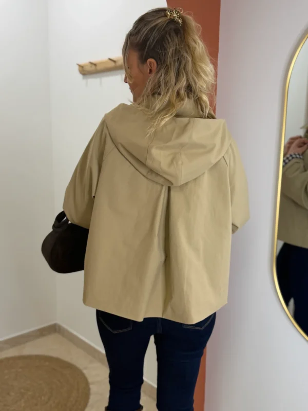 Trench capuche amovible femme, doublure écossaise Dream By C