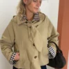 Trench capuche amovible femme, doublure écossaise Dream By C