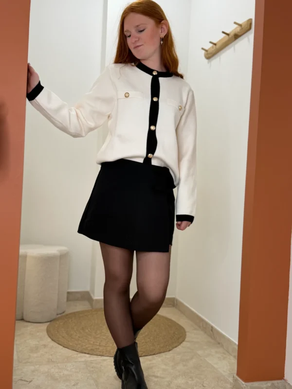Veste écrue femme chic, boutons dorés, du 34 au 42 | Dream By C
