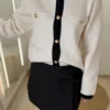 Veste écrue femme chic, boutons dorés, du 34 au 42 | Dream By C