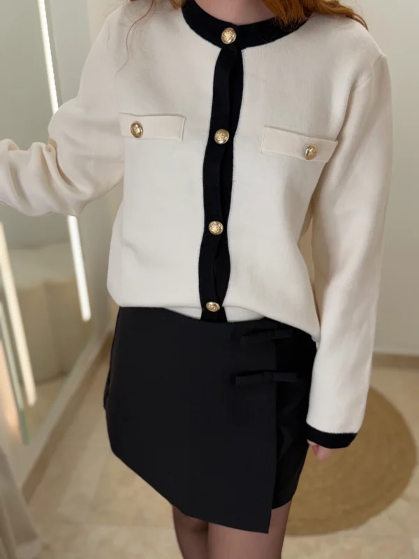 Veste écrue femme chic, boutons dorés, du 34 au 42 | Dream By C