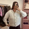 Veste maille à capuche femme : chic et douce, 34-42 | Dream By C